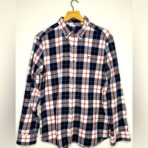 VINEYARD VINES Men's Preppy Grunge Plaid Shirt 100% Cotton Men’s Size M